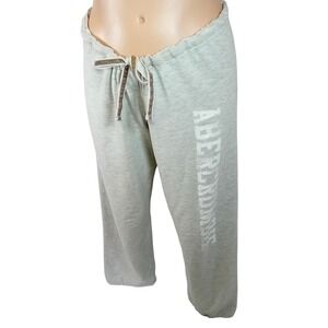 Vintage Y2K Abercrombie & Fitch Sweatpants Oversize Varsity Preppy Mcbling Tie M